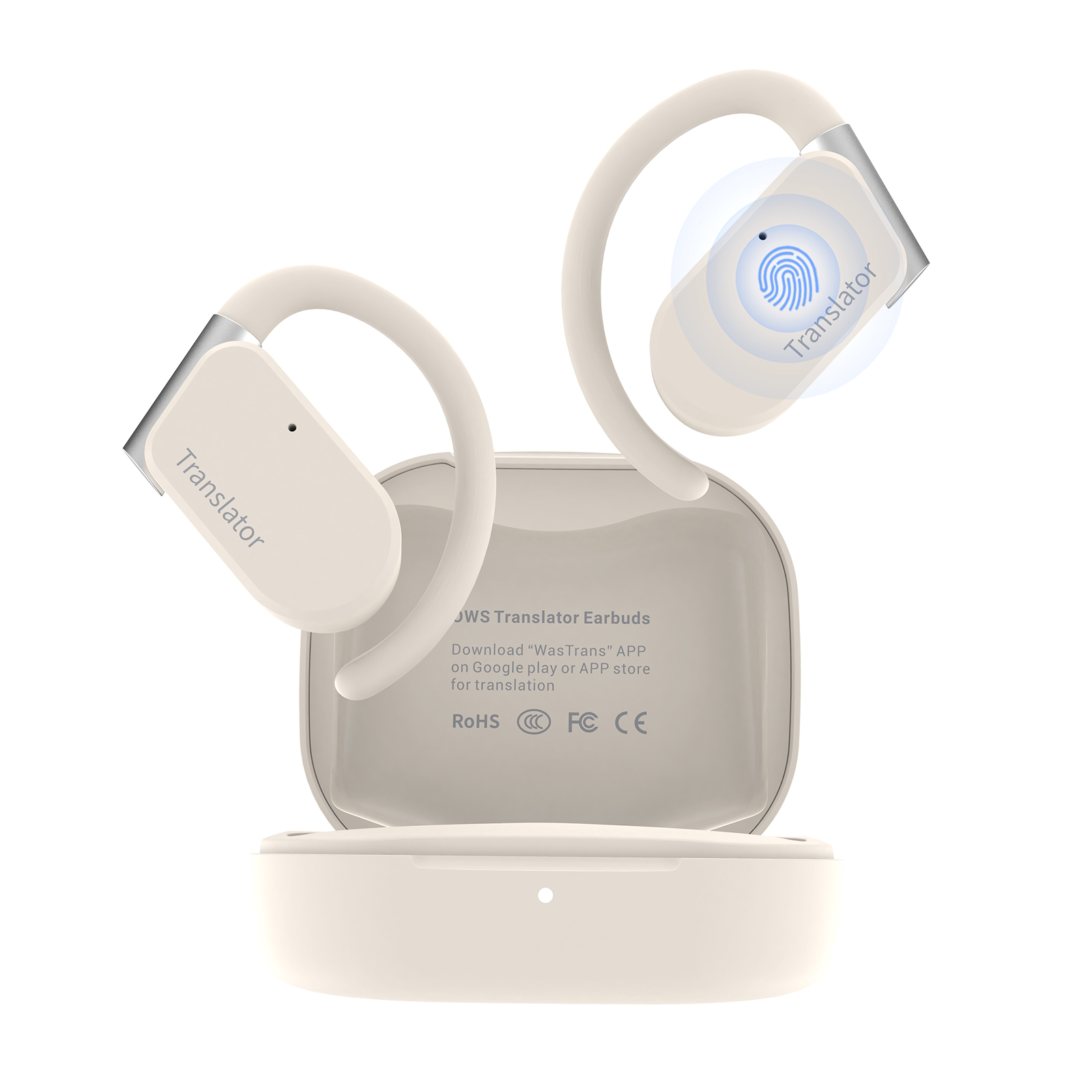Portable Translator Device - Наушники-переводчики Wooask M9, двухсторонние наушники для