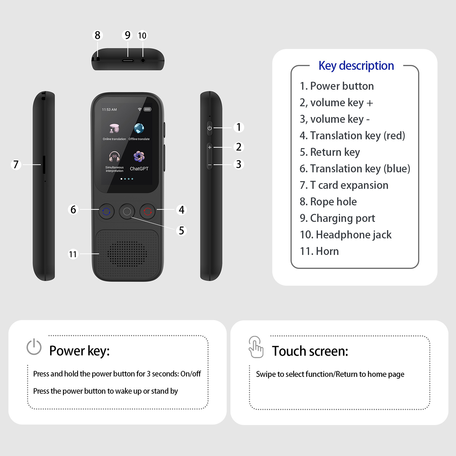 Устройство-переводчик языка S8 – обзор и цена Portable Translator Device